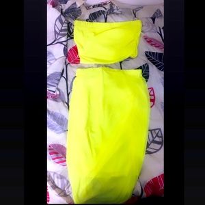 Lime Green Two Piece Set